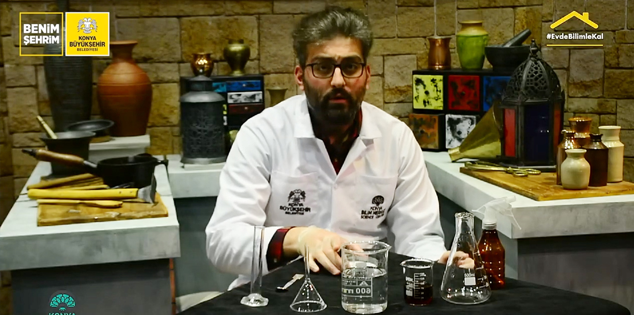 Konya Büyükşehir Belediyesi'nden "Evde Bilimle Kal" temalı videolar