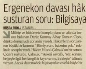 Albay Çiçek'i susturan o soru