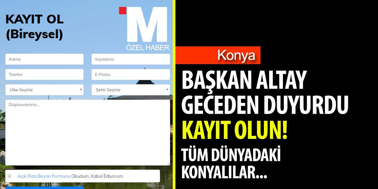 Başkan Altay Konyalılar için hazırlanan e-hemşehri projesinin startını verdi! İŞTE DETAYLAR