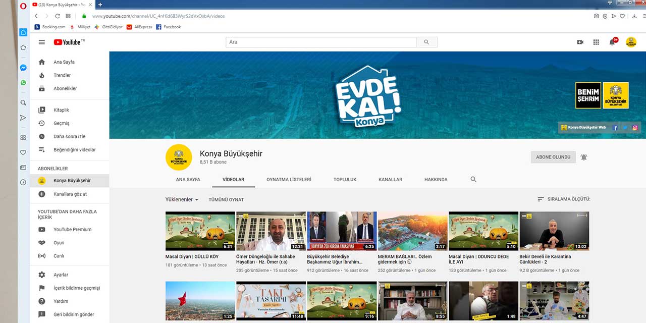 Youtube Kanalında Kültür Sanat Etkinlikleri Yayınlanıyor