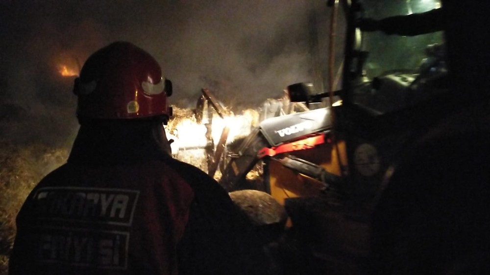 Besi çiftçiliğinde yangın!