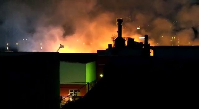 Gaziantep'te iplik fabrikasında yangın çıktı