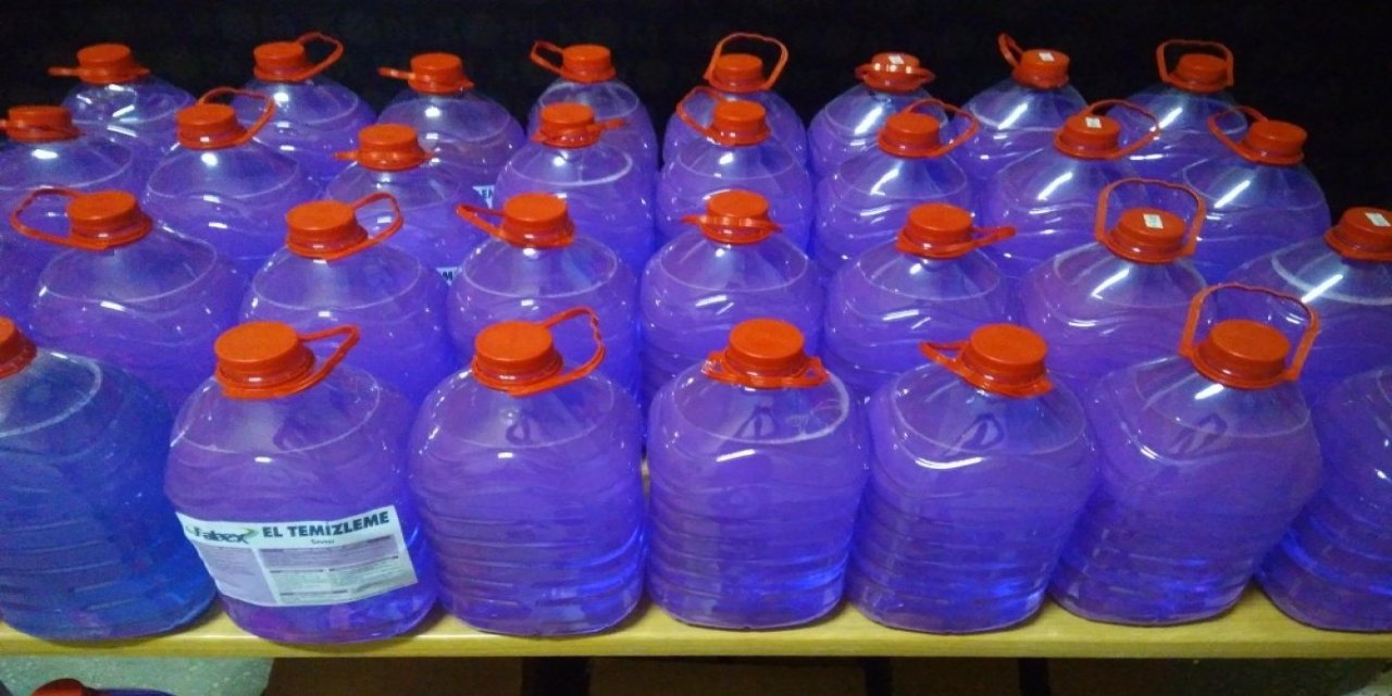 Kütahya’da 260 Litre Dezenfektan Ele Geçirildi