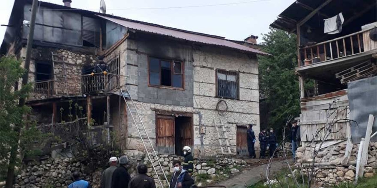 Yaşlı çınarın evi yandı kendisi de hayatını kaybetti