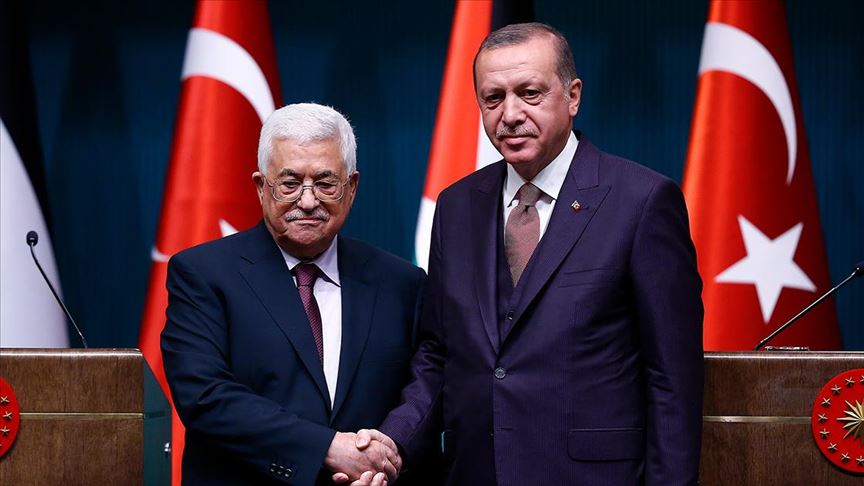 Cumhurbaşkanı Recep Tayyip Erdoğan, Filistin Devlet Başkanı Mahmud Abbas ile telefonda görüştü