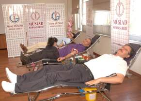 MÜSİAD Konya Şubesi'nden kan bağışı