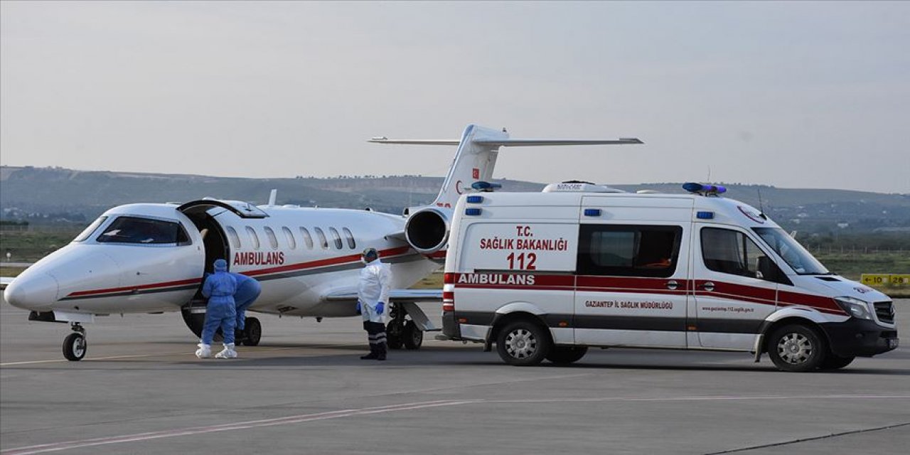 Ambulans Uçak Gaziantepli Emel İçin Havalandı