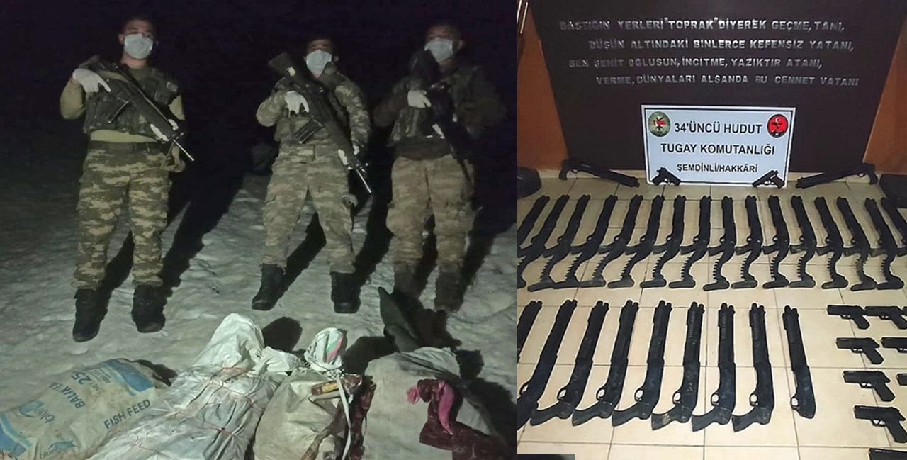 Hakkari hududu ve Barış Pınarı bölgesinde silah hareketliliği