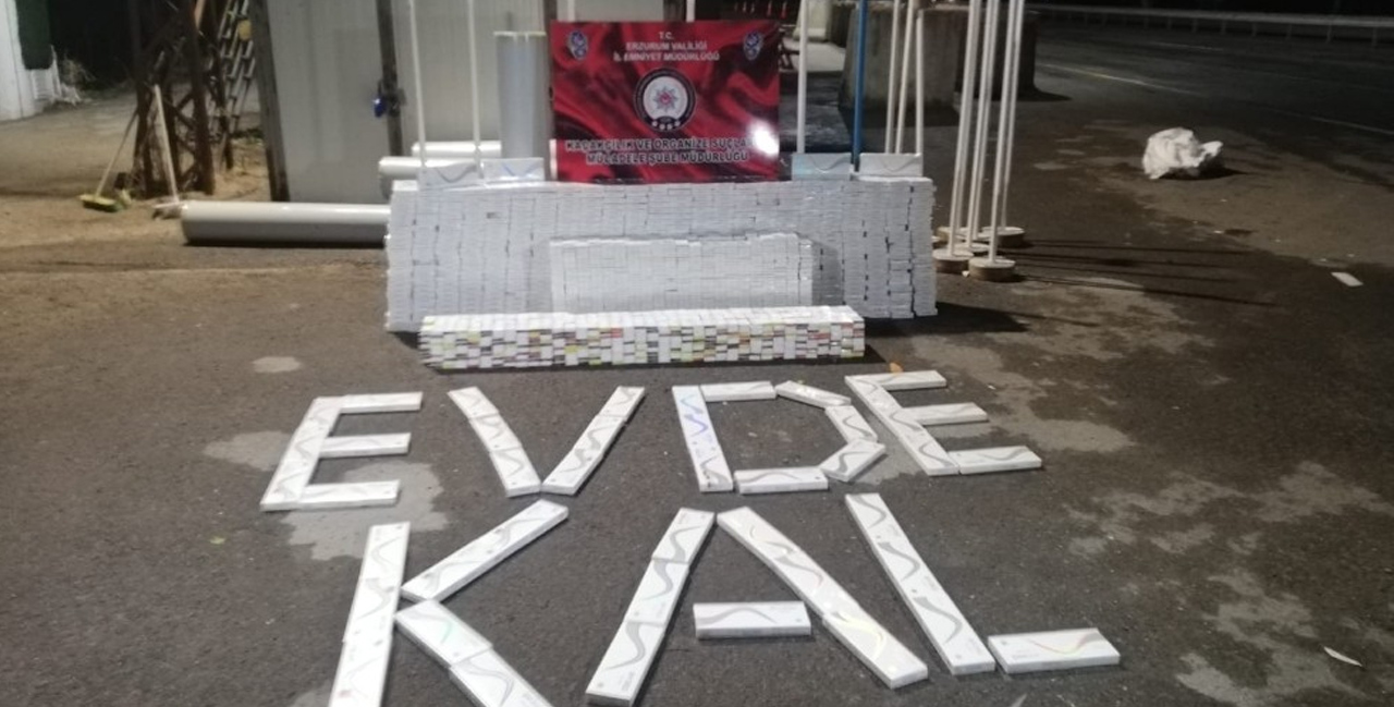Yasak kaçakçıları durduramadı! 8 bin 850 paket sigara yakalandı