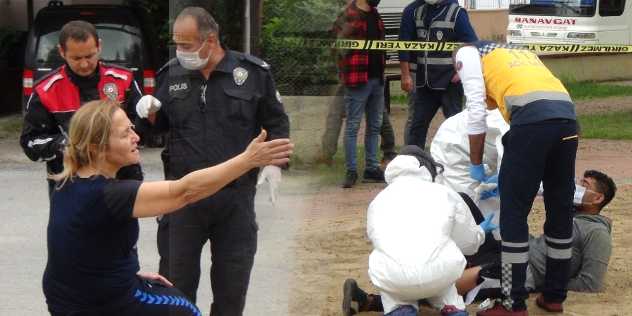 Antalya'da dehşet anları! 4 aylık bebeğe bıçak dayadı