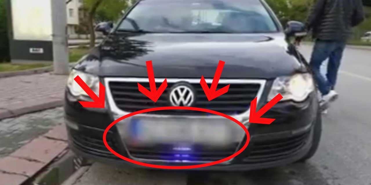 Konya'da durdurulan 2 lüks araçta aynı ihlal! Toplam 5 bin lira ceza