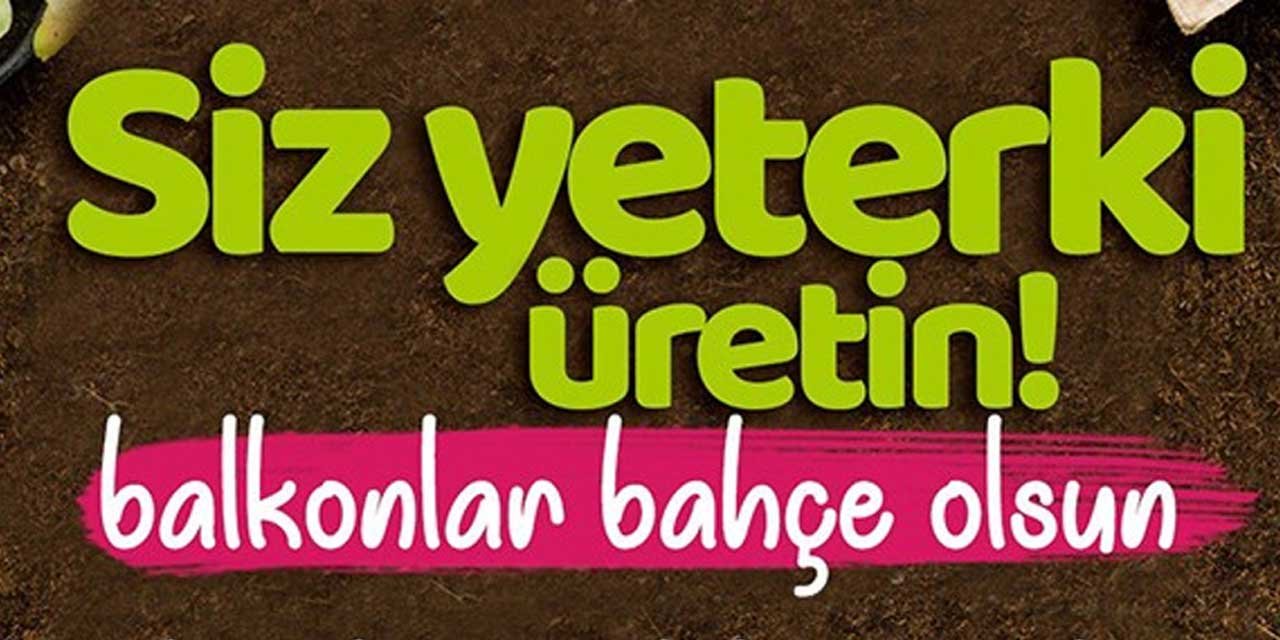 Konya Büyükşehir evinin balkonunu bahçeye dönüştürmek isteyen 10 bin hanımın ayağına kadar fide ulaştıracak