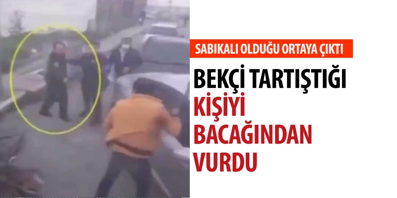Bekçi Tartıştığı Kişiyi Bacağından Vurdu