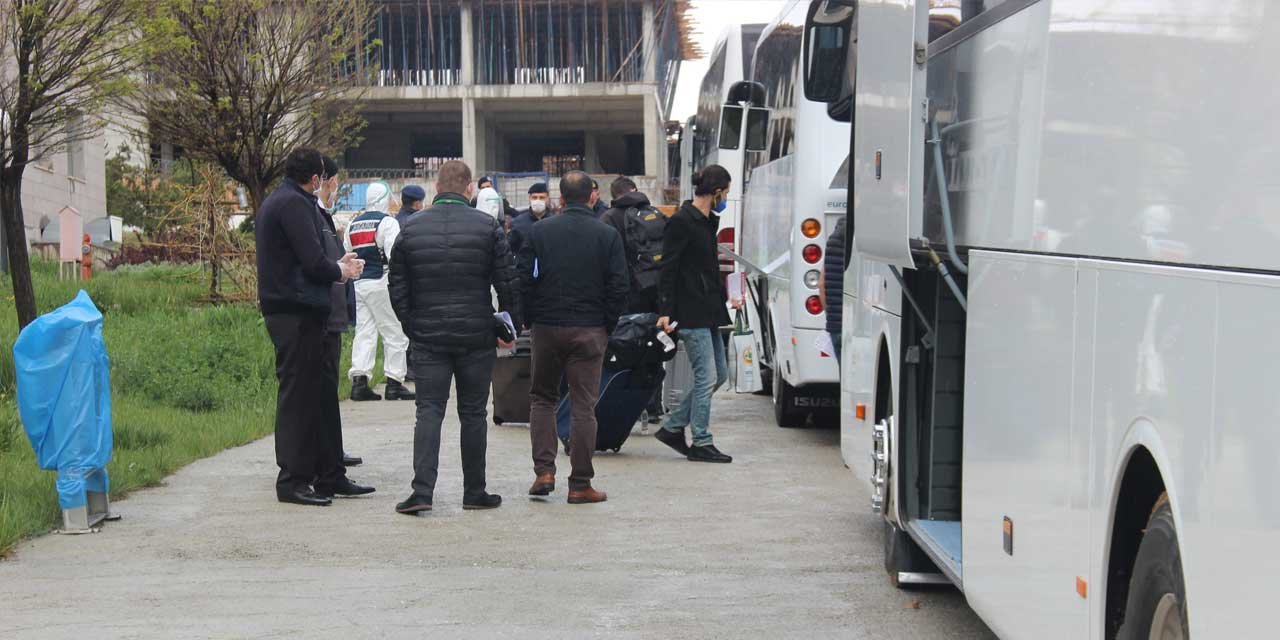 Konya'da karantinaya alınan 144 Türk vatandaşının tamamı memleketine gönderildi