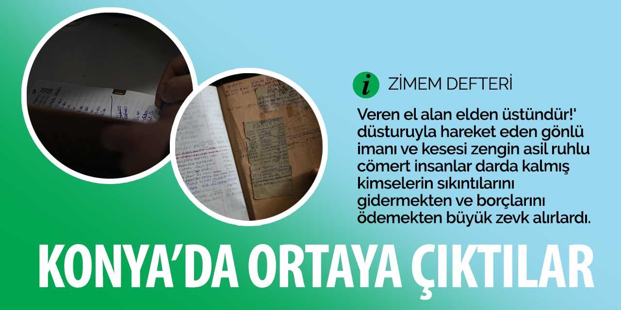 Konya'da veresiye defterlerini satın alan birileri var