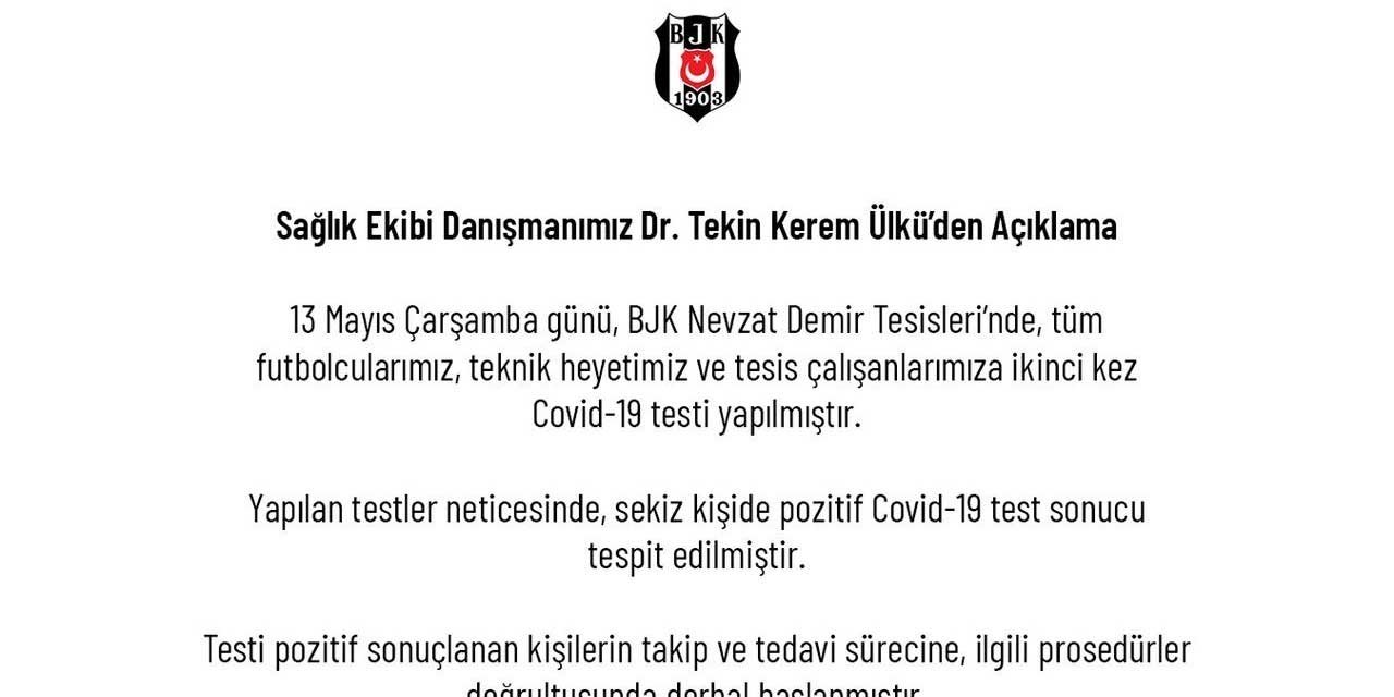 Beşiktaş'ta şok! 8 çalışanda virüs tespit edildi