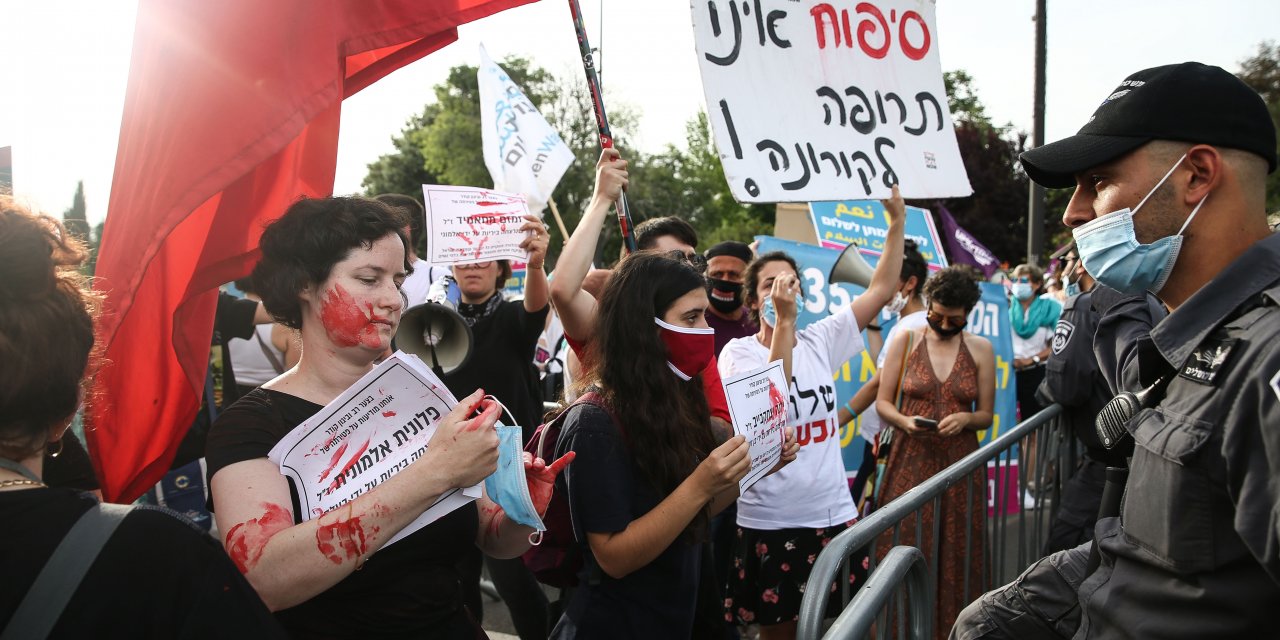 İsrailliler sosyal mesafeyi takmıyor! Netanyahu karşıtı gösteriler devam