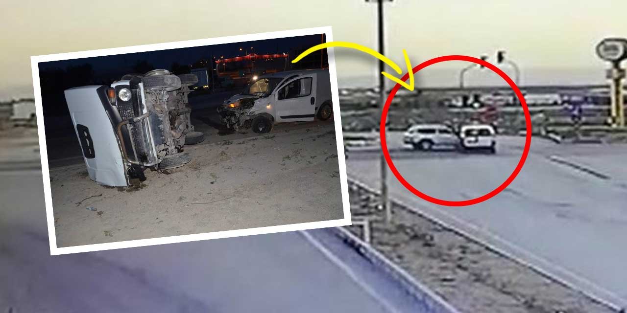 Konya'da iftar saatini zehir eden kazanın görüntüleri ortaya çıktı