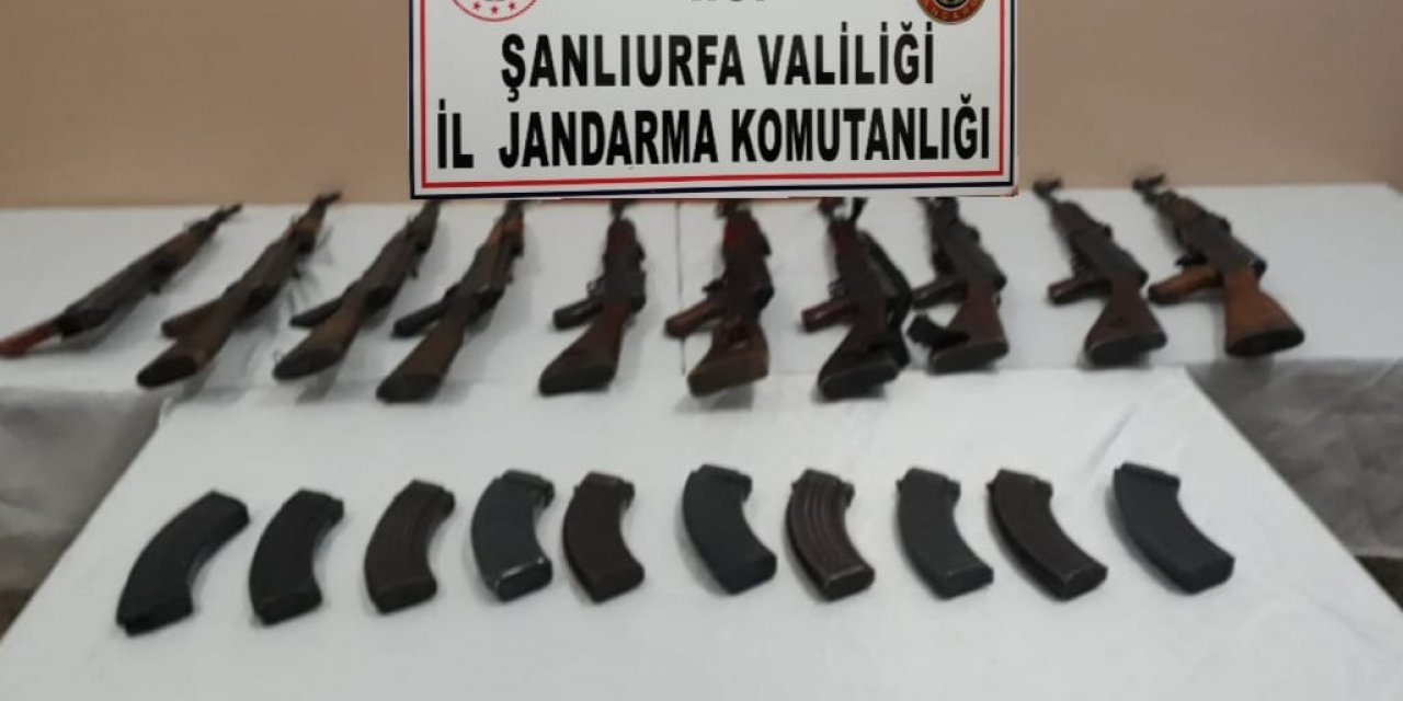 Bu silahlar kimin? Şanlıurfa'da operasyonda ele geçirildi