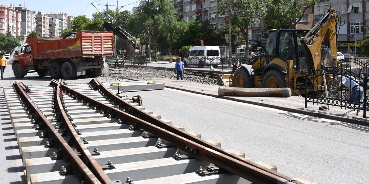 Konya'da Alaaddin - Kampüs Tramvay Seferleri Duruyor