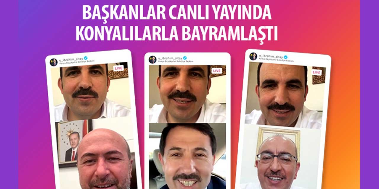 Konya'da Instagram bayramlaşması