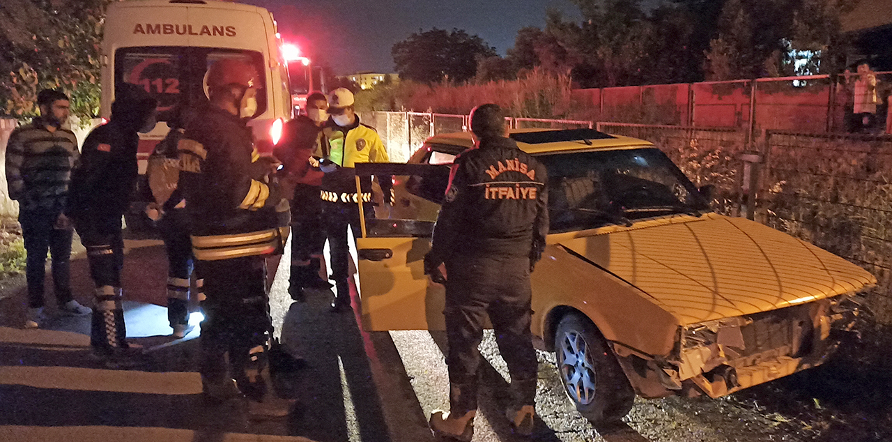 Aşırı alkolle kaza yapan sürücü 'pes' dedirtti