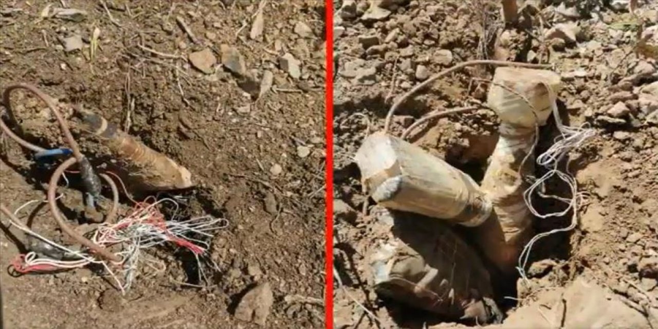 Hakkari'de Toprağa Gömülmüş Patlayıcı Bulundu