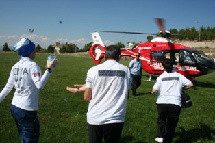 Ambulans, Hayrunnisa için havalandı