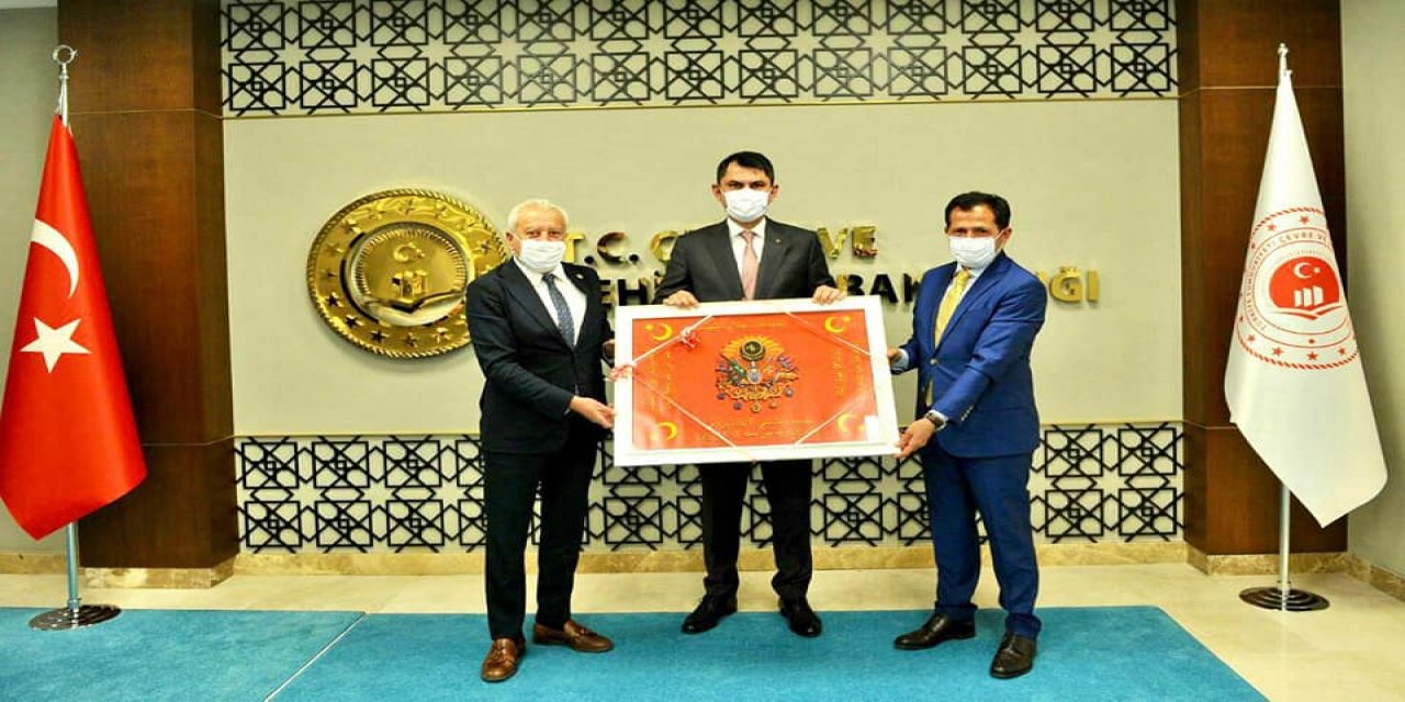Başkan Sadettin Saygı Bakan Kurum'u Ziyaret Etti