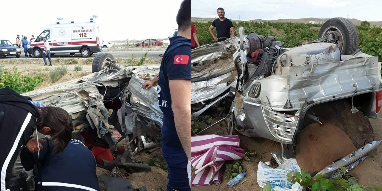 Kırşehir- Aksaray yolunda feci kaza! 2 kişi öldü 2 yaralı var