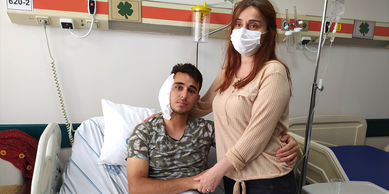 Kulağı ısırılarak koparılmıştı! Kulağı dikilemeyen postacının tedavisi Konya'da devam ediyor