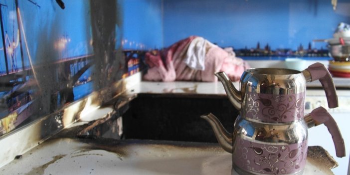 Konya’da bir evde çıkan yangın korkuttu