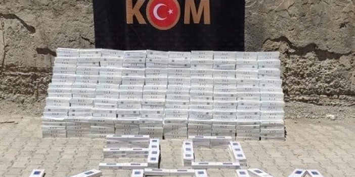 Hakkari'de 14 Bin kaçak sigara ele geçirildi