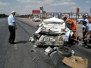 Konya'da trafik kazası: 4 yaralı