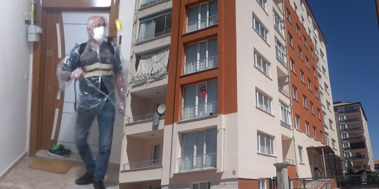 Konya'da bir ailenin testleri pozitif çıktı! Apartman karantinada