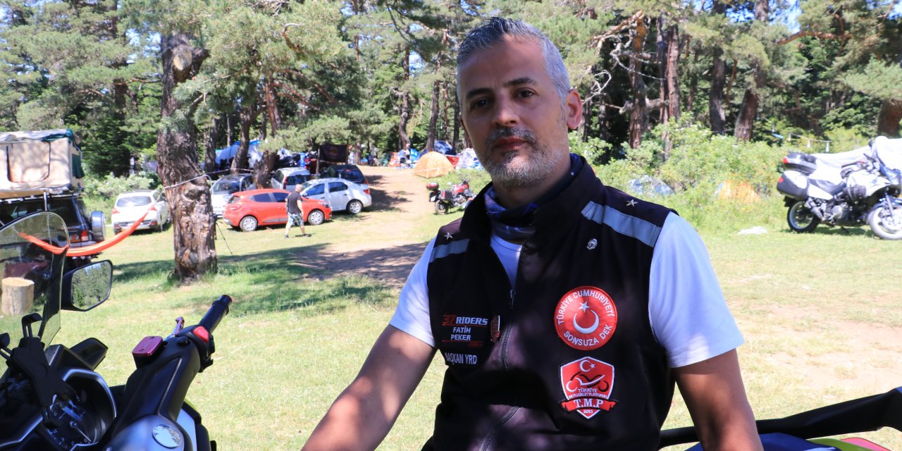 Motosikletlilerin Karadeniz kampı sona erdi
