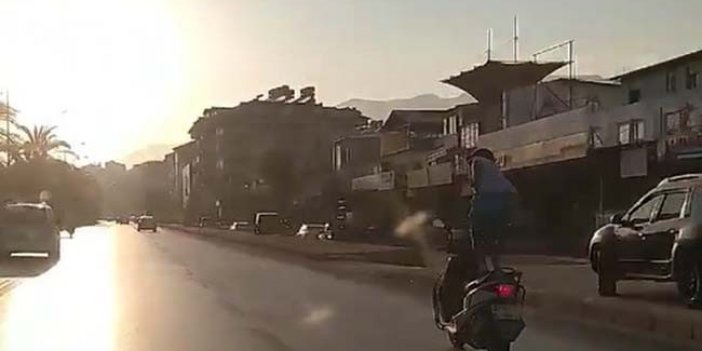 Antalyalı Motosikletli kendini sirkte sandı