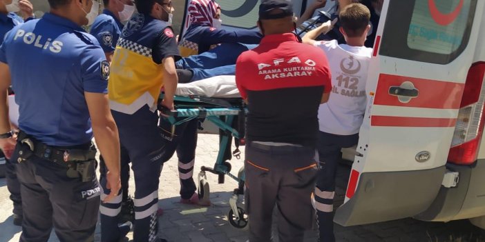Aksaray'da engelli gencin koluna saplanan demir AFAD ekiplerince kurtarıldı