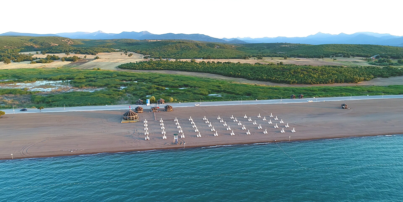Konya'nın tek plajı Karaburun hizmete açıldı