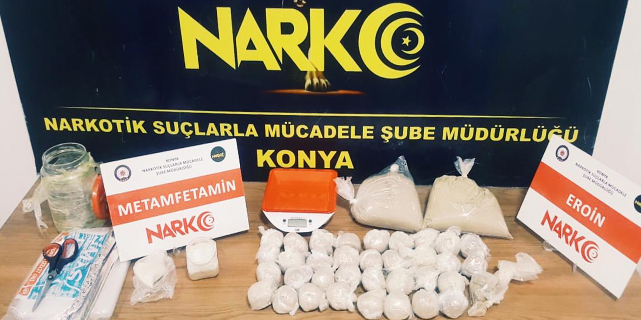 Konya’da uyuşturucu operasyonu! 8 kişi gözaltına alındı