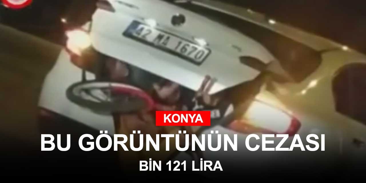 Bagajda çocuklarını taşıdı bin 121 lira ceza yedi