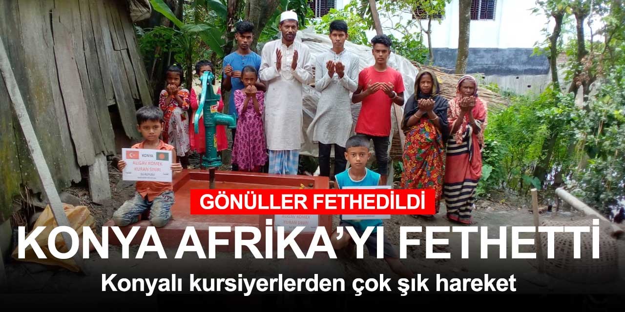 Konya KOMEK kursiyerlerinden Afrika'ya önemli yardım!