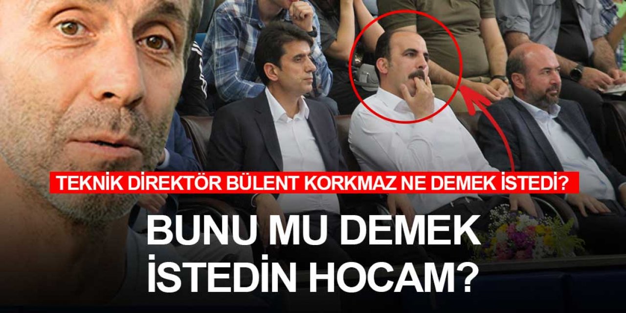 Konyaspor Teknik Direktörü Bülent Korkmaz'dan şehre mesaj var!