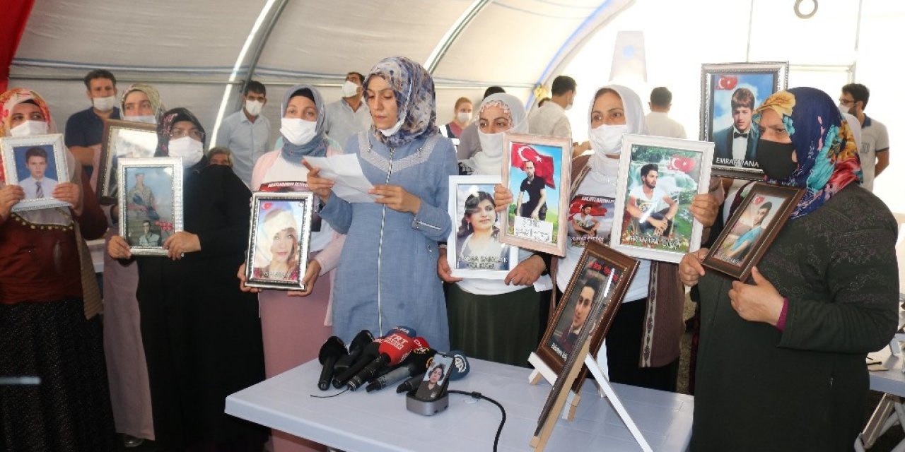 Diyarbakır'daki ailelerden Almanya'da evlat nöbeti tutan anneye destek