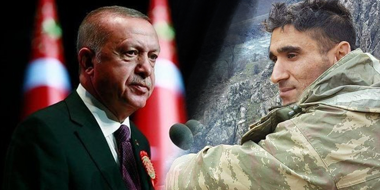 Cumhurbaşkanı Erdoğan'dan Konyalı şehidin ailesine başsağlığı