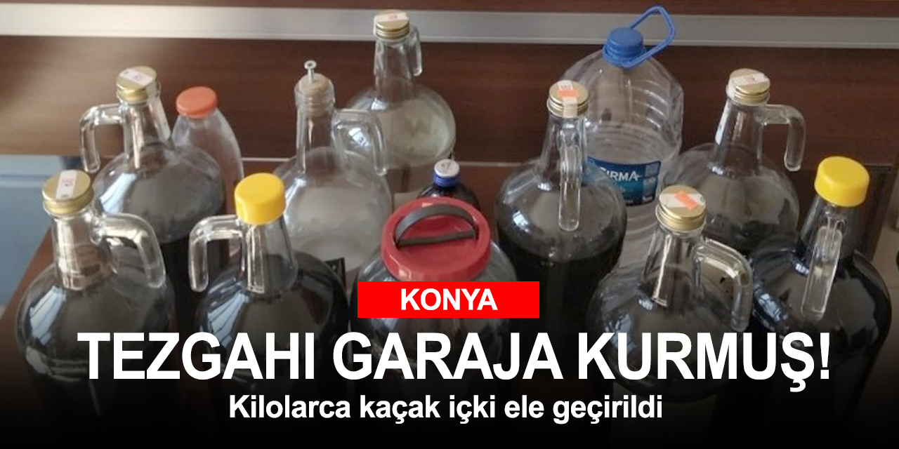 Akşehir’de ev baskını! 40 litre kaçak içki ele geçirildi