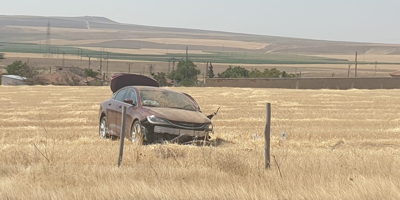 Konya'da otomobil yoldan çıktı! Suriyeli 2 kişi yaralandı