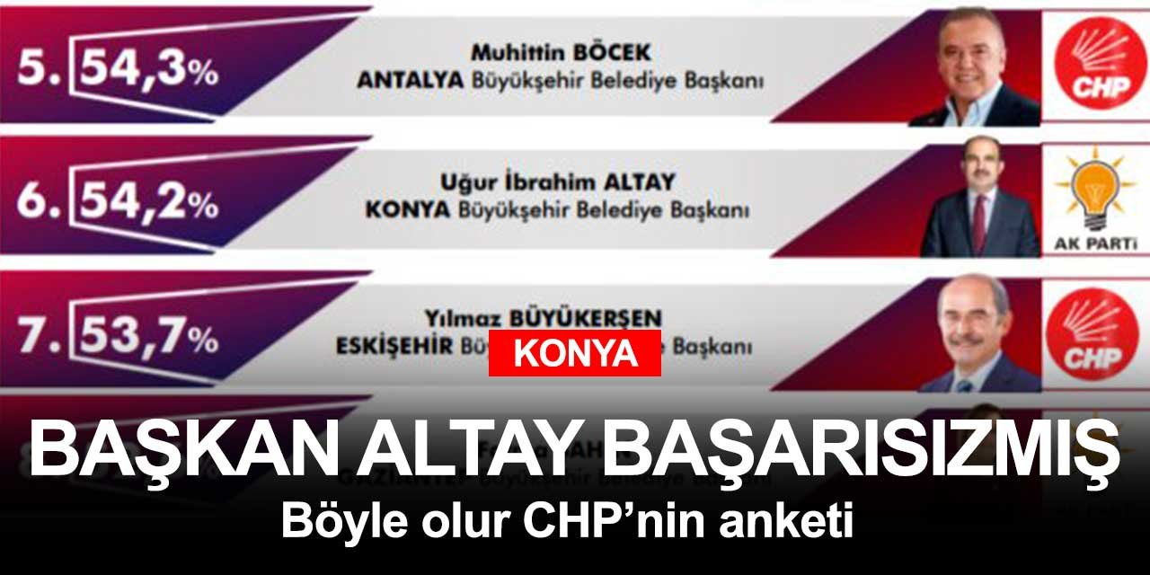 Konyalı Başkan Altay'ı başarılı bulmuyormuş! Günün duy da inanma haberi