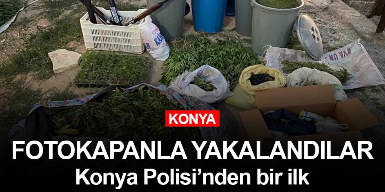Konya polisinden yine bir ilk! Bu operasyon fotokapan marifetiyle yapıldı