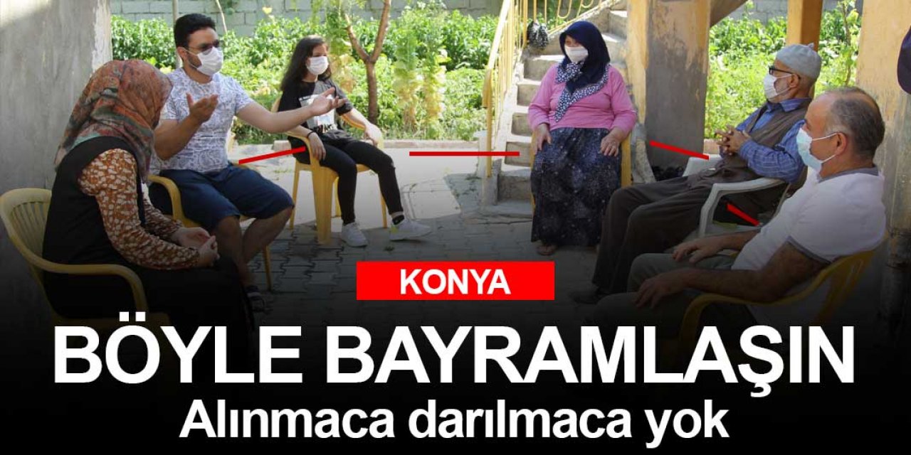 Bayramda böyle bayramlaşıp Konyalı'ya mesaj gönderdiler